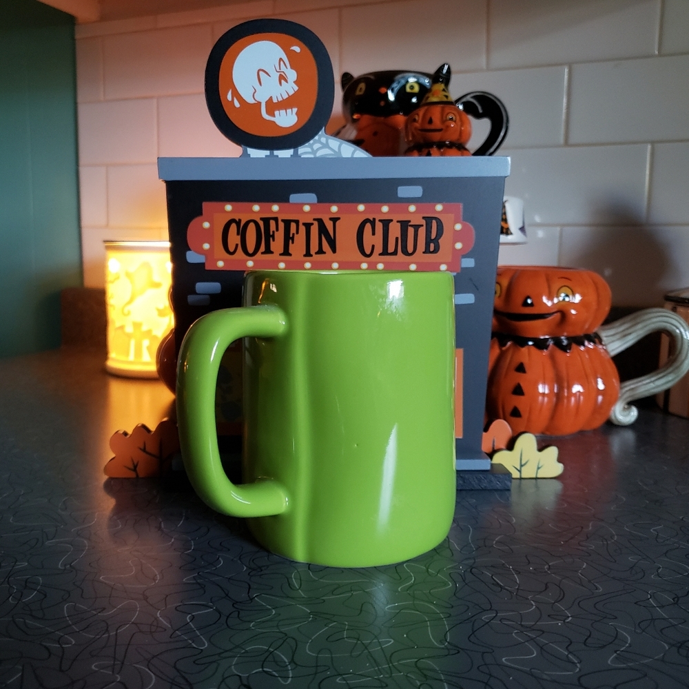 🎃 Rae Dunn green "Ghouls night out" mug Halloween large coffee mug - Picture 5 of 5